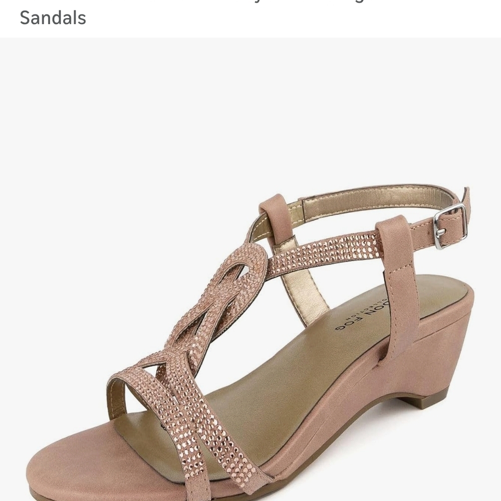 Elegant Women's Sandals - Rose Gold